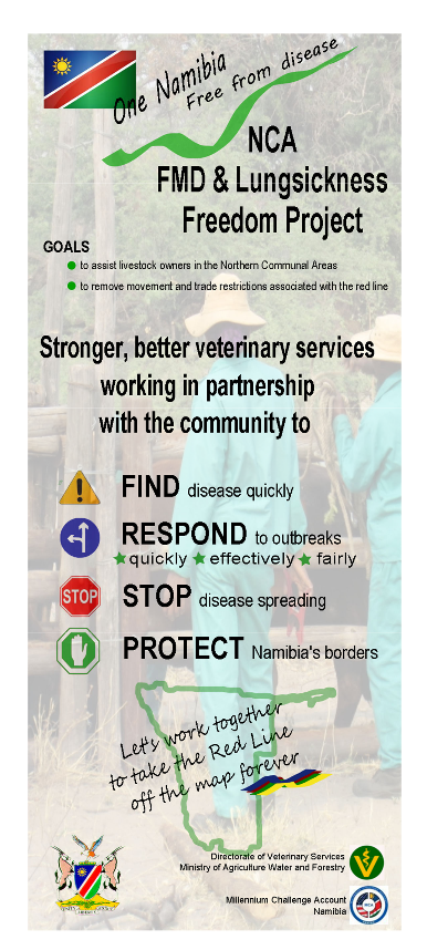 A poster to create awareness about FMD and lung sickness disease